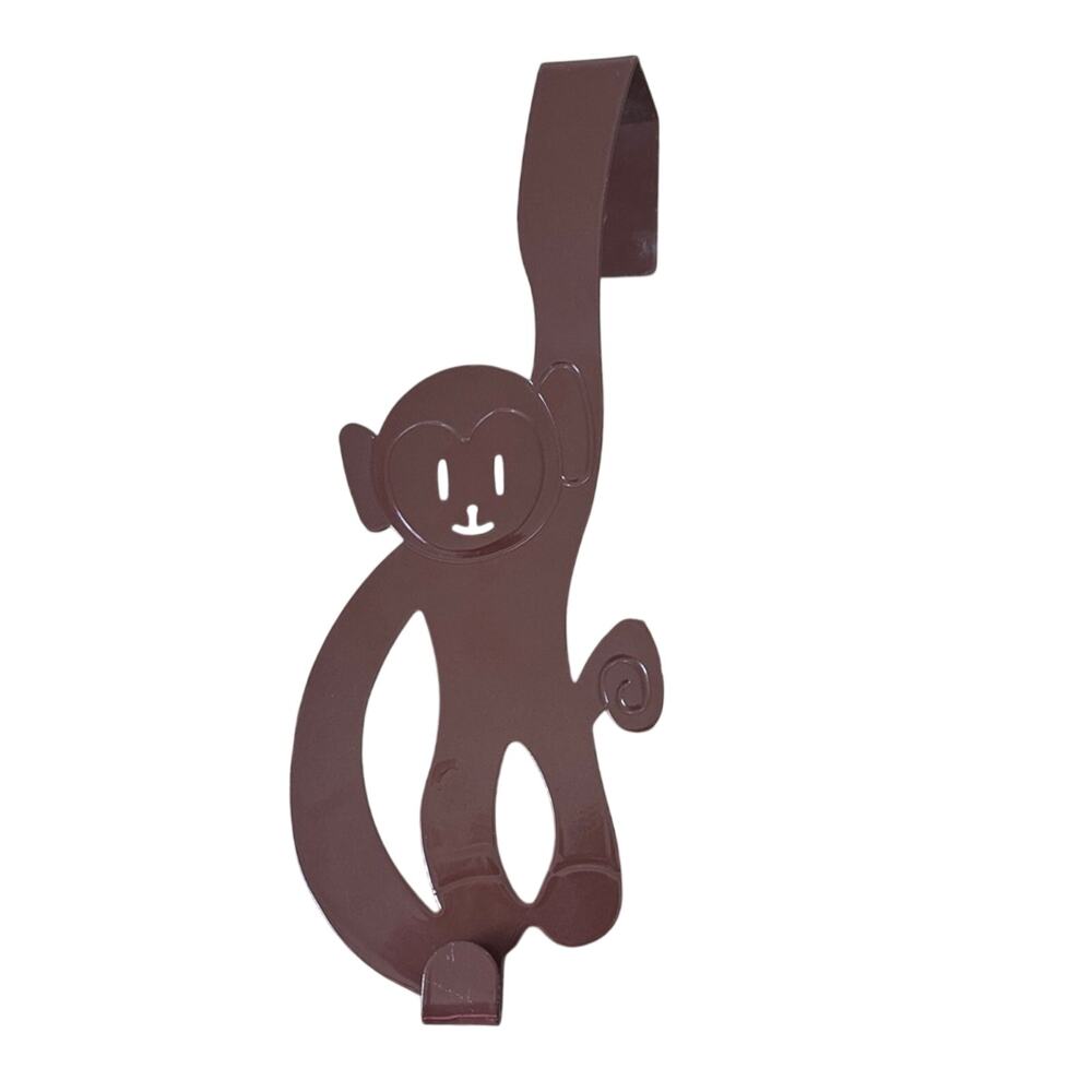 Brown Monkey Metal Over the Door Hook